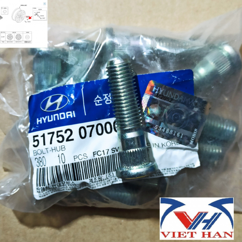 BU LÔNG ( tắc kê) SẮT	- 5175207000 /517523A000